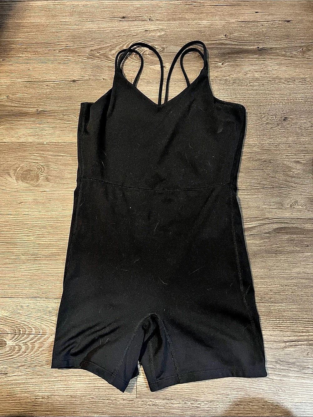All in Motion Active Romper Black Athletic Small
